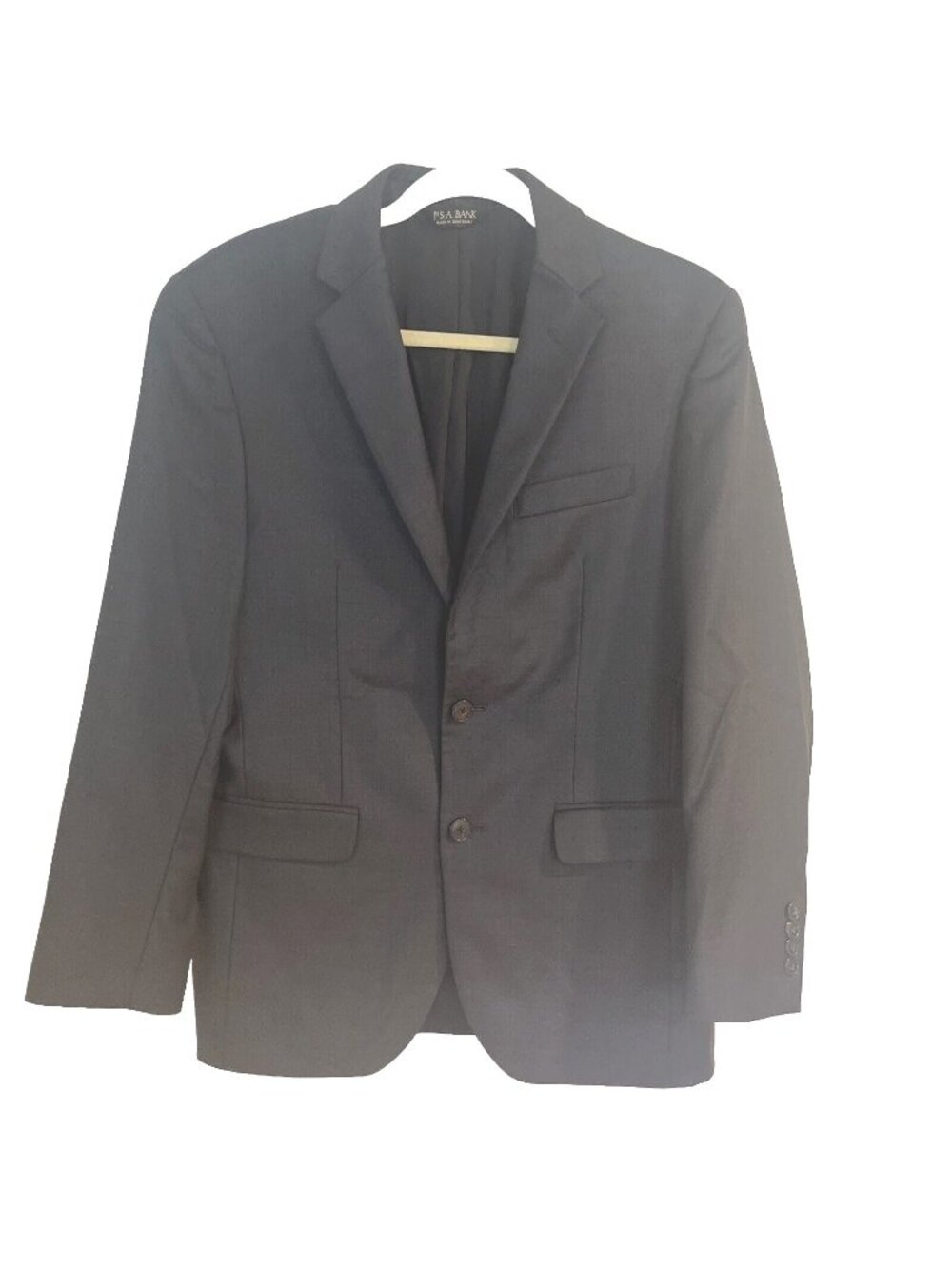 Jos. A. Bank Travelers Collection Tailored Fit Wool Blue Gray Blazer Jacket 38S